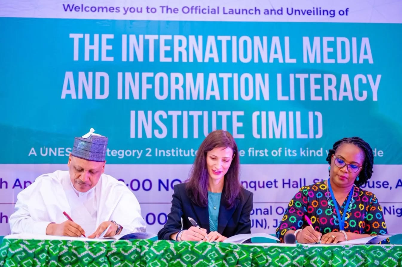 Signing ceremony at the IMILI official launch and unveiling in Abuja